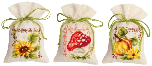 Vervaco Verachtert - Geschenksäckchen Herbst 3er-Set