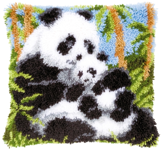 Knüpfkissen Vervaco - Pandas 40x40 cm