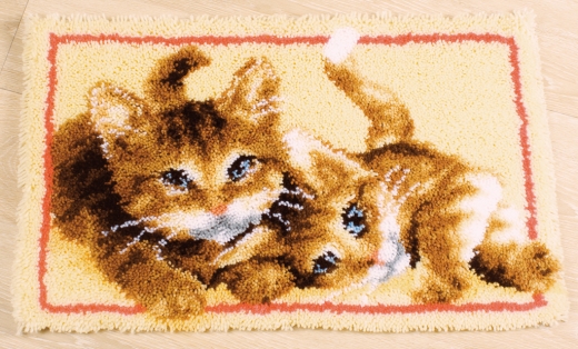 Knüpfteppich Vervaco - Katzen 70x45 cm
