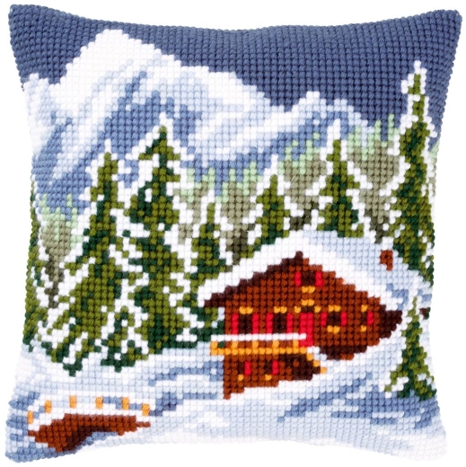 Kreuzstichkissen Winterlandschaft - Vervaco Verachtert