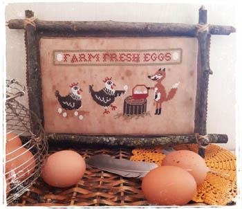 Stickvorlage Fairy Wool In The Wood - Farm Fresh Eggs