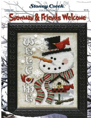 Stickvorlage Stoney Creek Collection - Snowman & Friends Welcome