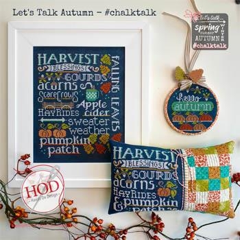 Stickvorlage Hands On Design - Lets Talk Autumn