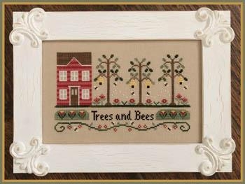 Stickvorlage Country Cottage Needleworks - Trees And Bees