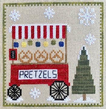 Stickvorlage Pickle Barrel Designs - Christkindlmarkt 6