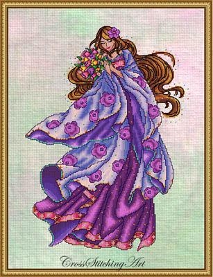 Stickvorlage Cross Stitching Art - Rosina