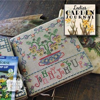 Stickvorlage Summer House Stitche Workes - Ladies Garden Journal 5 Johnny Jump Up