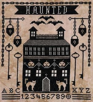 Stickvorlage Artful Offerings - Haunted Manor House