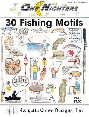 Stickvorlage Jeanette Crews Designs - 30 Fishing Motifs