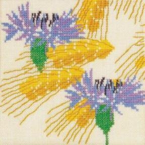 Fremme Stickpackung – Kornblumen