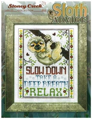 Stickvorlage Stoney Creek Collection - Sloth Advice