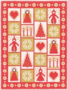 Fremme Stickpackung - Mustertuch Weihnachten
