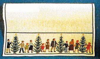 Haandarbejdets Fremme - Läufer Weihnachten (Stickpackung)