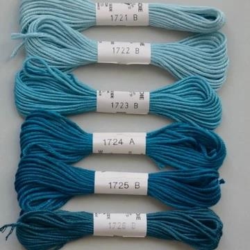 Soie dAlger Seidenstickgarn - Farbe 1724 blaugrün