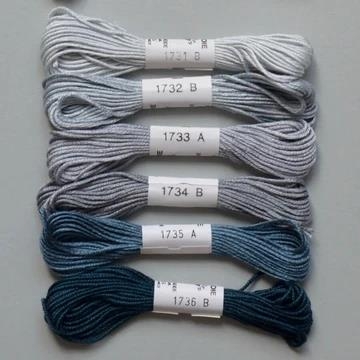 Soie dAlger Seidenstickgarn - Farbe 1732 cyan