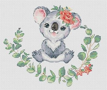 Stickvorlage Les Petites Croix De Lucie - Koala (Ausverkauf)