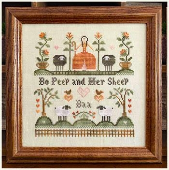 Bo Peep And Her Sheep - Little House Needleworks (Stickvorlage)
