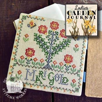 Stickvorlage Summer House Stitche Workes - Ladies Garden Journal 6 Marigold