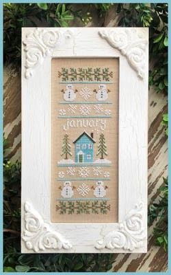 Stickvorlage Country Cottage Needleworks - Sampler Of The Month - January