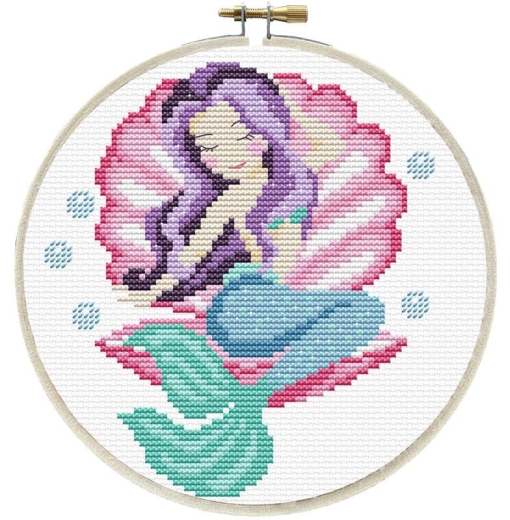 Stickpackung Needleart World - Mermaid Dreams mit Stickring