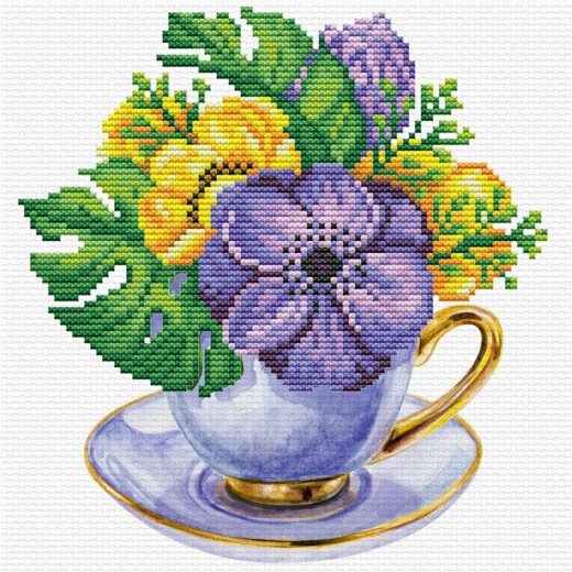 Stickpackung Needleart World - Mauve Cup