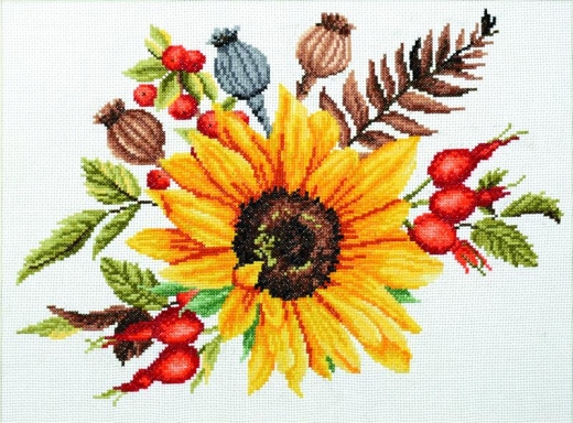 Stickpackung Needleart World - Autumn Bouquet