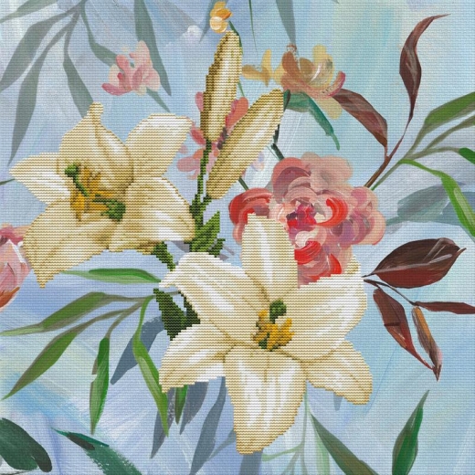 Needleart World - Wild Lilly Bouquet (Stickpackung)