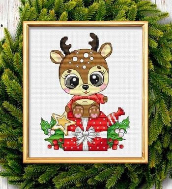 Stickvorlage Les Petites Croix De Lucie - Little Reindeer