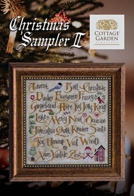 Stickvorlage Cottage Garden Samplings - Christmas Sampler II
