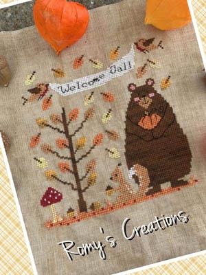 Stickvorlage Romys Creations - Welcome Fall