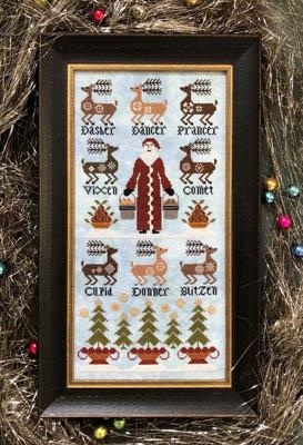 Stickvorlage Kathy Barrick - Eight Tiny Reindeer