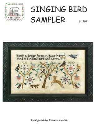 Stickvorlage Rosewood Manor Designs - Singing Bird Sampler