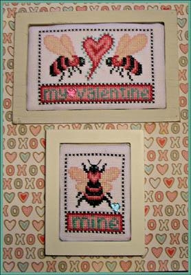 Stickvorlage Hinzeit - Bee My Valentine