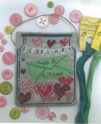 Stickvorlage Romys Creations - February In A Jar