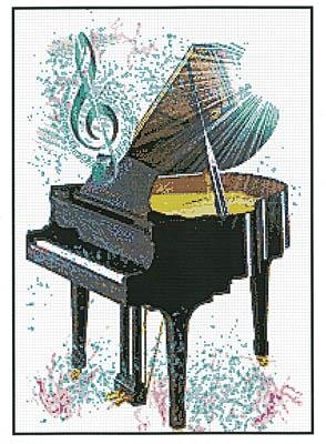 Stickvorlage Ronnie Rowe Designs - Piano