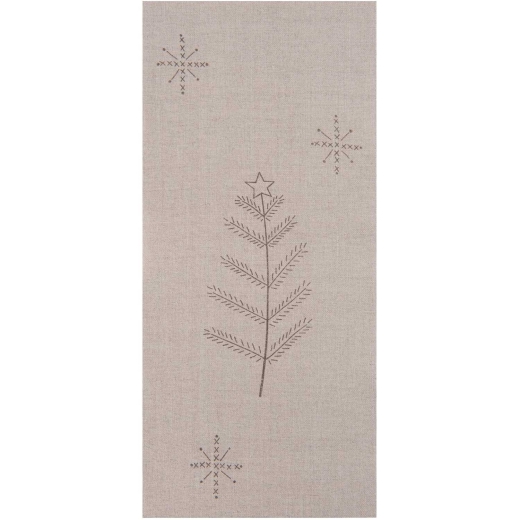 Reststück Leinenband Tanne natur 128 x20 cm - Rico Design (Ausverkauf)