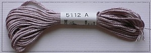 Soie dAlger Seidenstickgarn - Farbe 5112 rot violett / lila