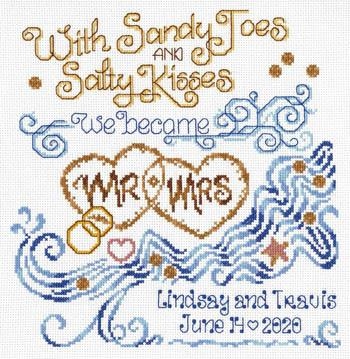 Stickvorlage Imaginating - Salty Kisses Wedding