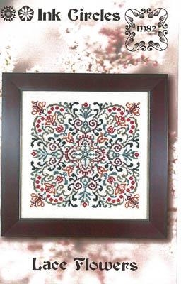 Lace Flowers - Ink Circles (Stickvorlage)