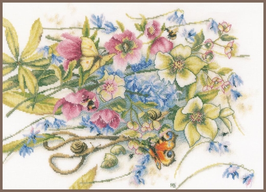Lanarte Marjolein Bastin - Meeting around helleborus (Stickpackung)