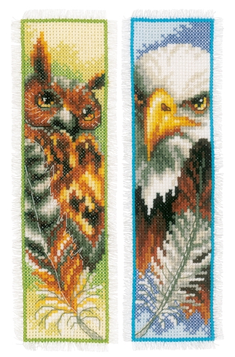 Vervaco Verachtert - Lesezeichen Adler & Eule 2er-Set