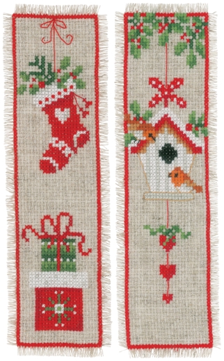 Vervaco Verachtert - Lesezeichen Weihnachten 2er-Set