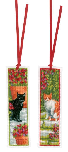 Vervaco Verachtert - Lesezeichen Katzen 2er-Set
