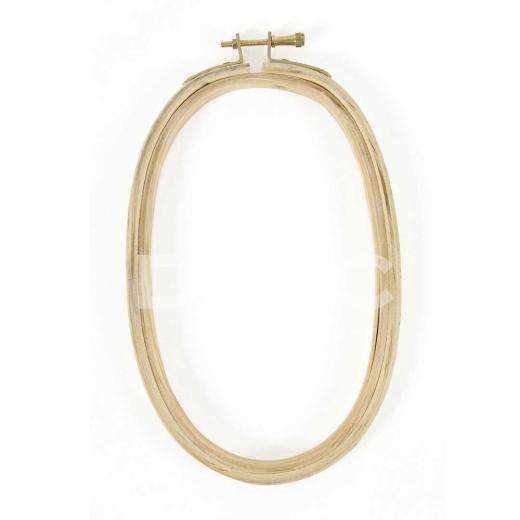 Stickrahmen Holz Oval 12,5x20 cm - DMC