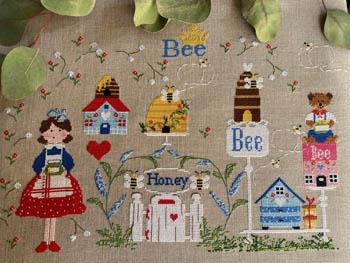 Stickvorlage Lilli Violette - My Beeloved Garden (Ausverkauf)