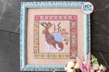 Stickvorlage Lindy Stitches - Jackalopian Tapestry