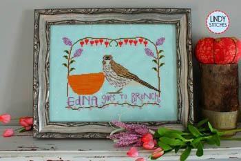 Stickvorlage Lindy Stitches - Edna Goes To Brunch