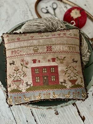 Stickvorlage Stacy Nash Primitives - Rose Cottage Sampler Pinkeep