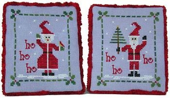 Stickvorlage Praiseworthy Stitches - Mr And Mrs Claus Ornaments
