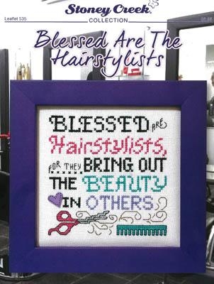 Stickvorlage Stoney Creek Collection - Blessed Are The Hairstylists